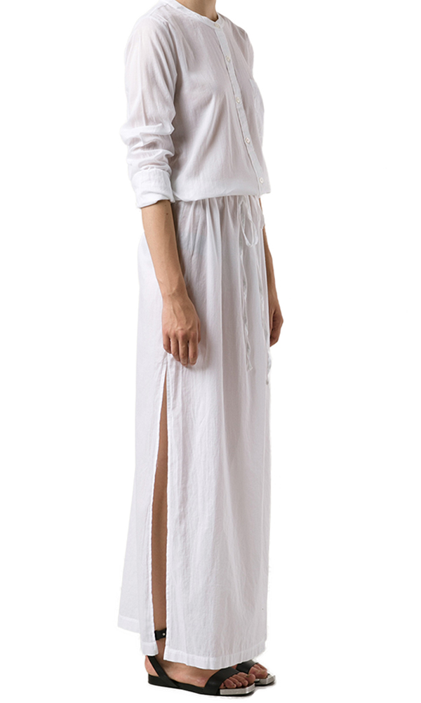 White Cotton Tunic View 3